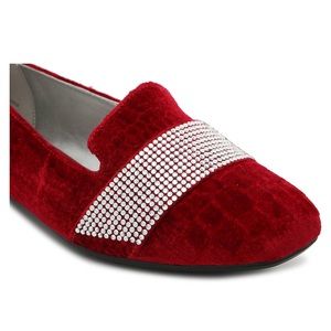 Anne Klein Velvet Flats